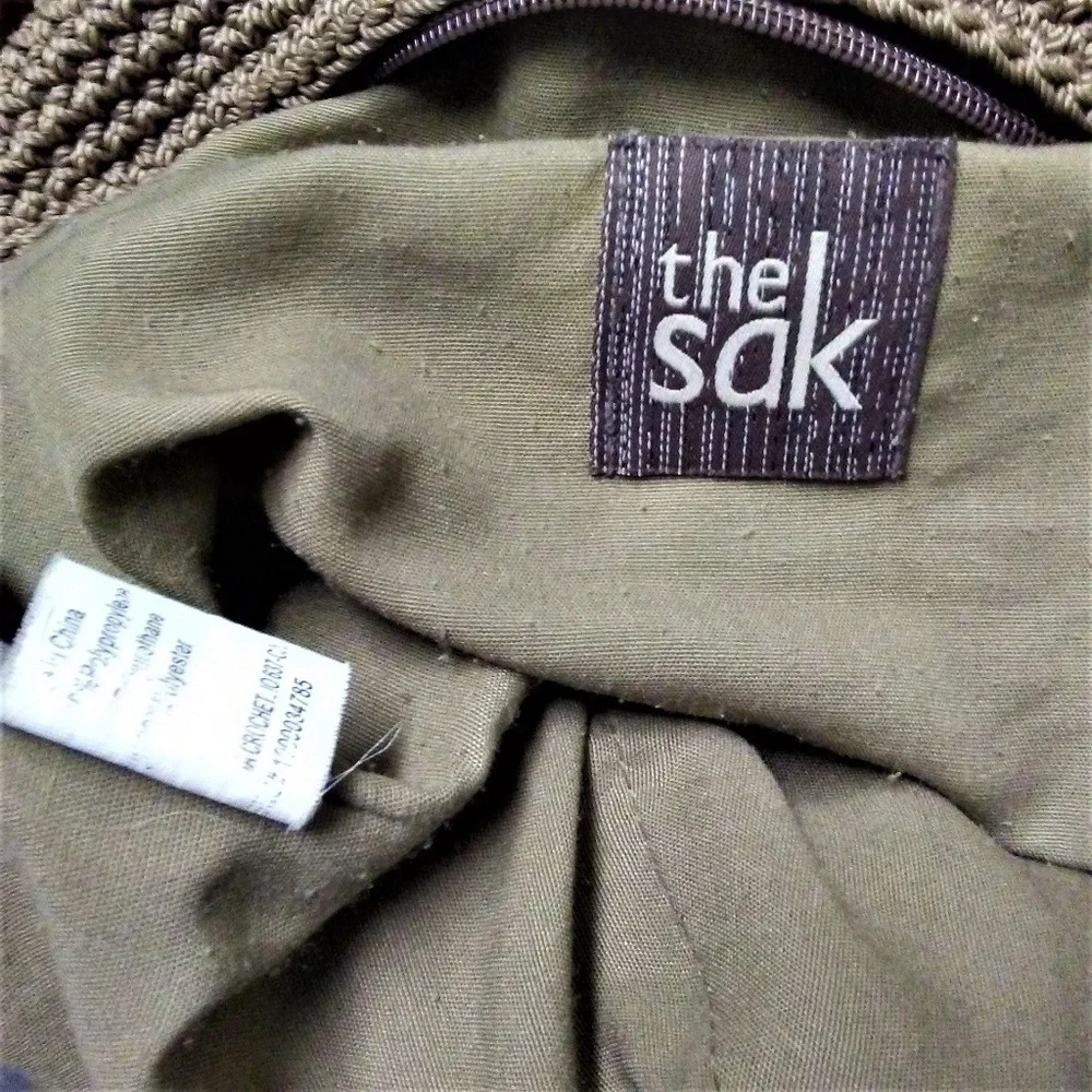 The Sak Crochet Shoulder‎ Bag Neutral Brown Tones